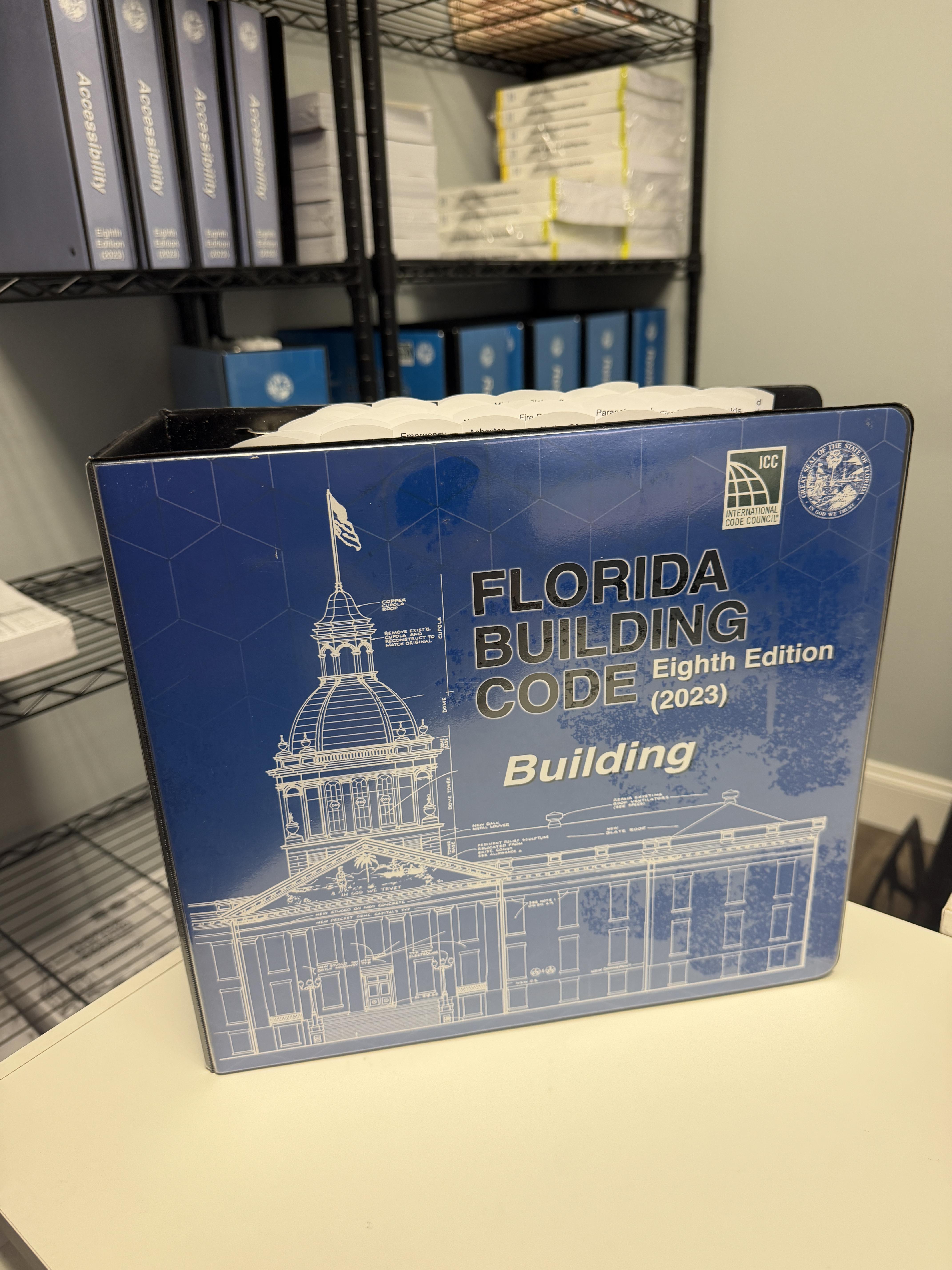 2023 Florida Building Code Building pre-highlighted and tabbed