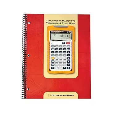 Construction Master Pro Calculator Work Book And Study Guide