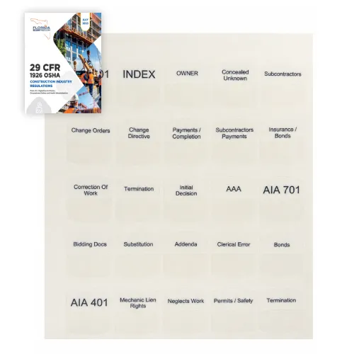 OSHA 29 CFR 1926 July 2025 Tabs
