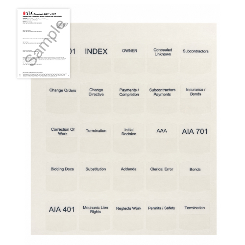 AIA A401 2017 Tabs