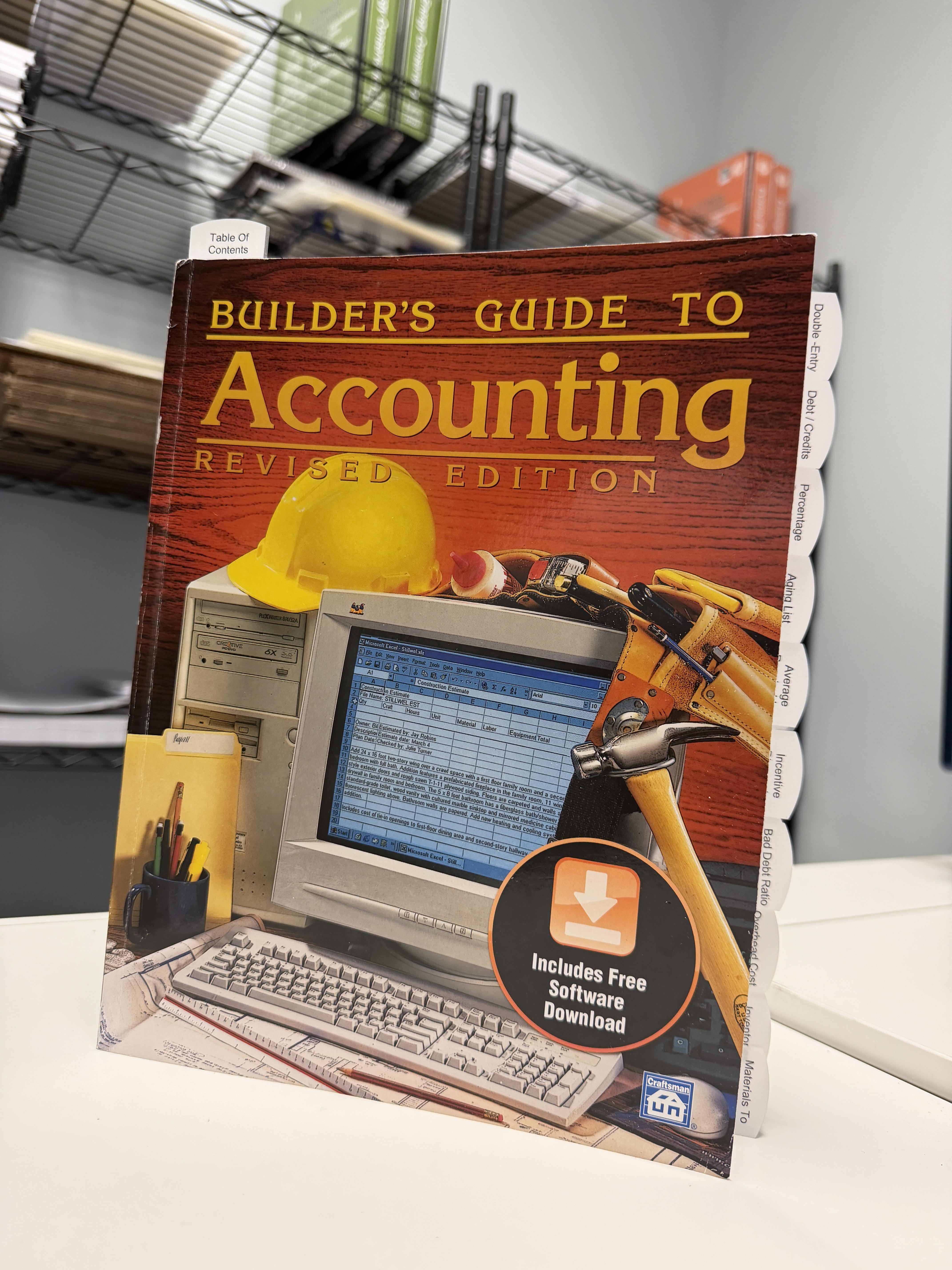 Builders Guide To Accounting pre-highlighted and tabbed