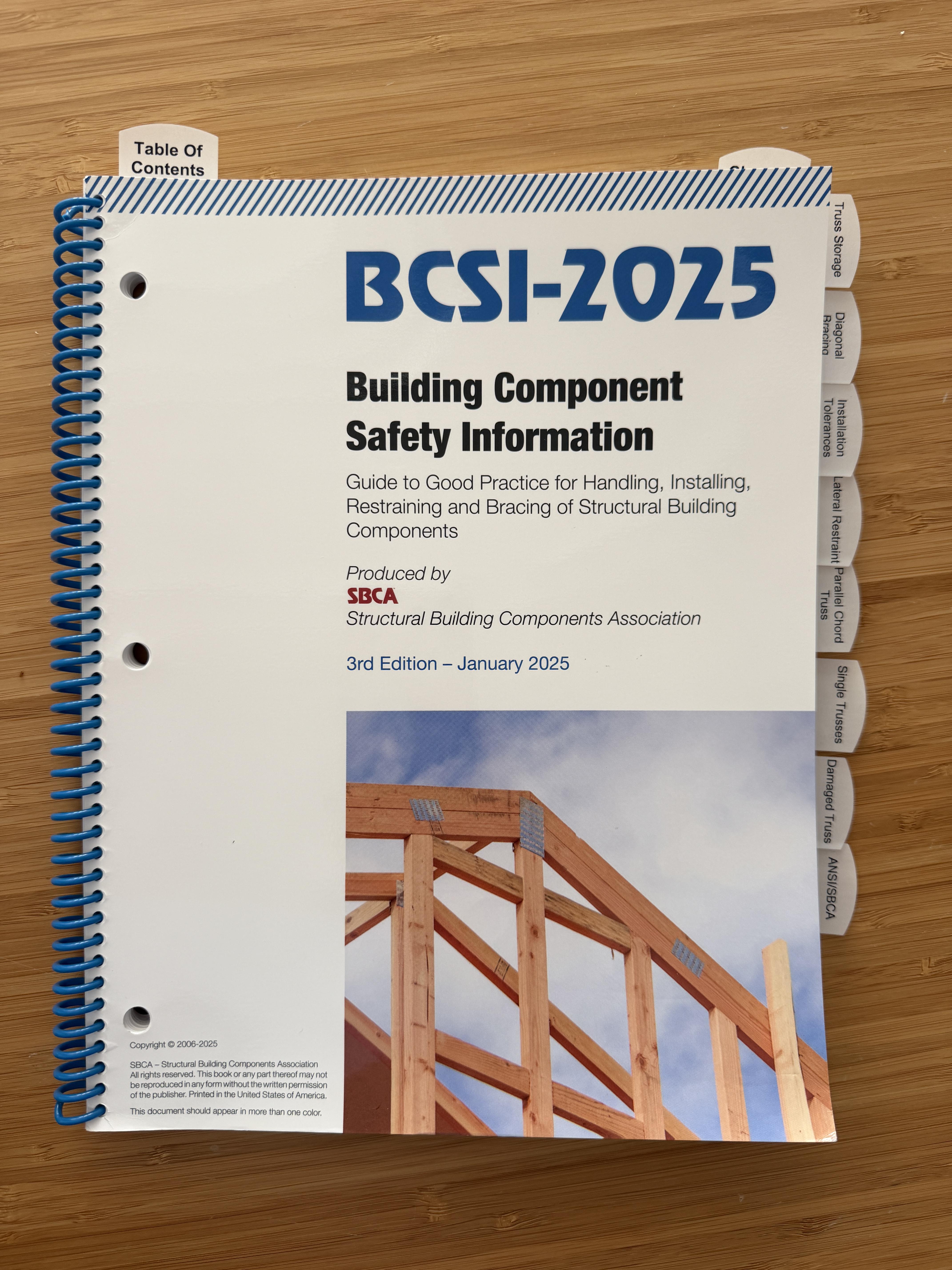 Building Component Safety Information (2025)  Pre-Highlighted And Tabbed
