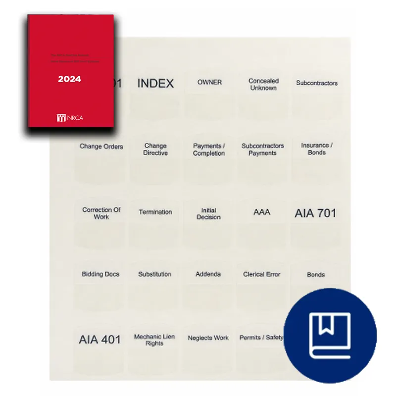 NRCA Metal Panel and SPF Roof Systems Roofing Manual 2024 Tabs 