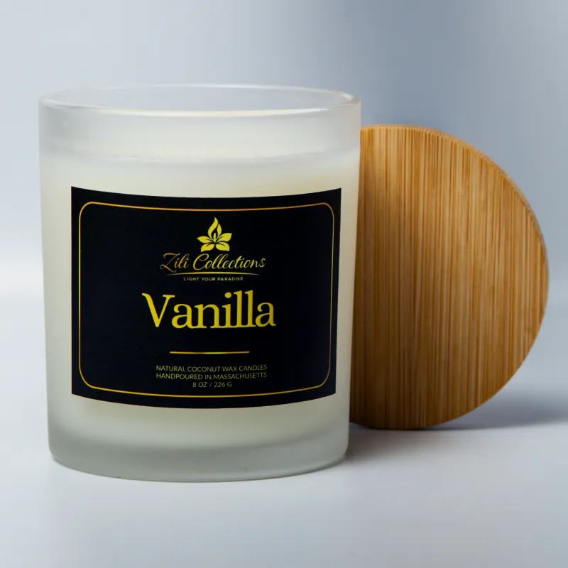 Luxury Vanilla Candle – 8 Oz