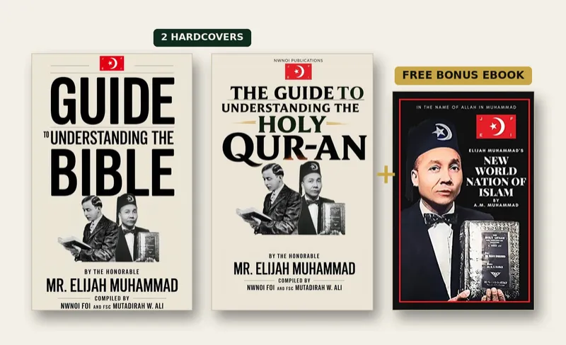 The Elijah Muhammad Scripture Collection + Free Ebook (2 Hardcovers)