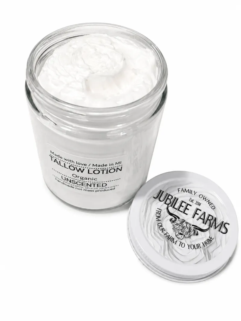 Beef Tallow Lotion Unscented- 4oz