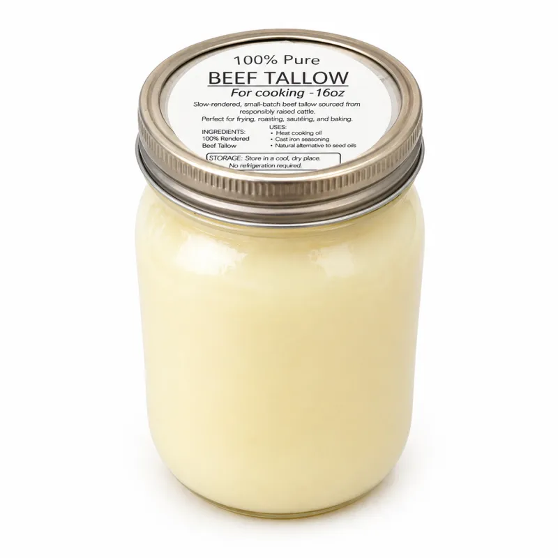 Beef Tallow for cooking- 16oz