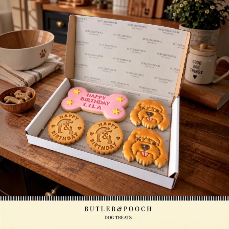 Cockapoo Birthday Biscuit Set – Box of 5