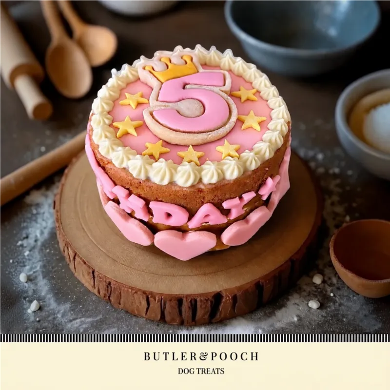 Dog Birthday Cake (Pink)