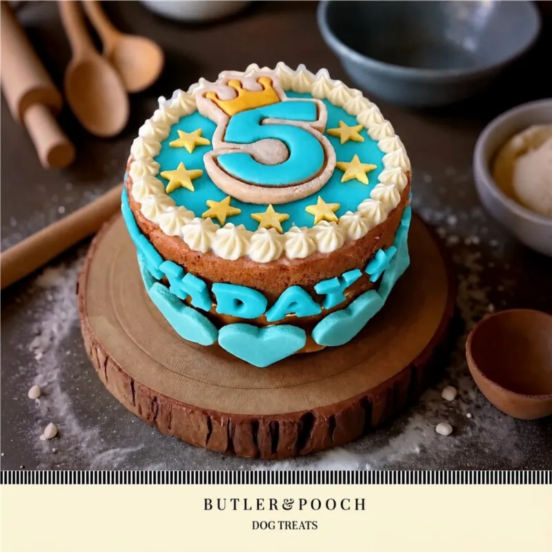 Dog Birthday Cake (Blue)