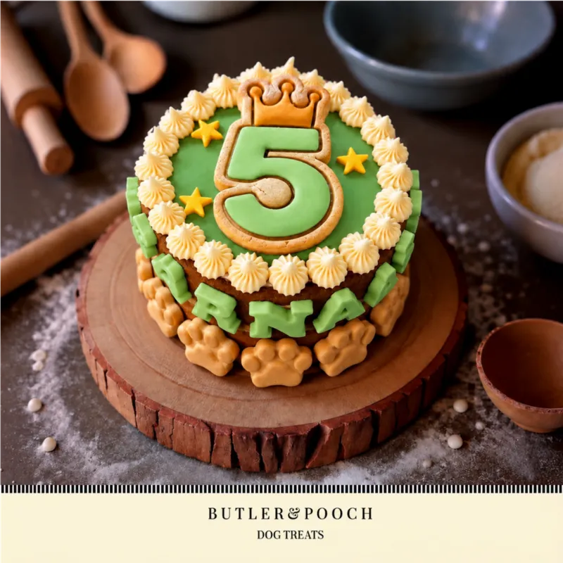 Paw Dog Birthday Cake (Green)