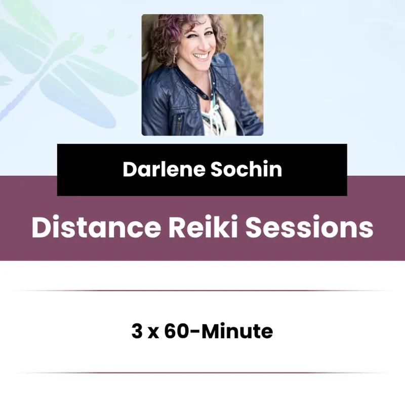 3 x 60-Minute Distance Reiki Sessions (via Zoom)  With Darlene Sochin