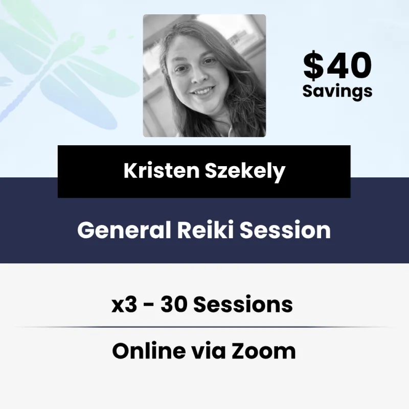 3 x 30 Minute General Reiki Sessions With Kristen Szekely