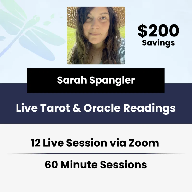 12 x 60-Minute Live Tarot & Oracle Readings (Zoom) With Sarah Spangler