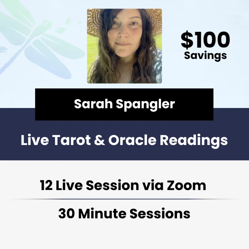 12 x 30-Minute Live Tarot & Oracle Readings (Zoom) With Sarah Spangler