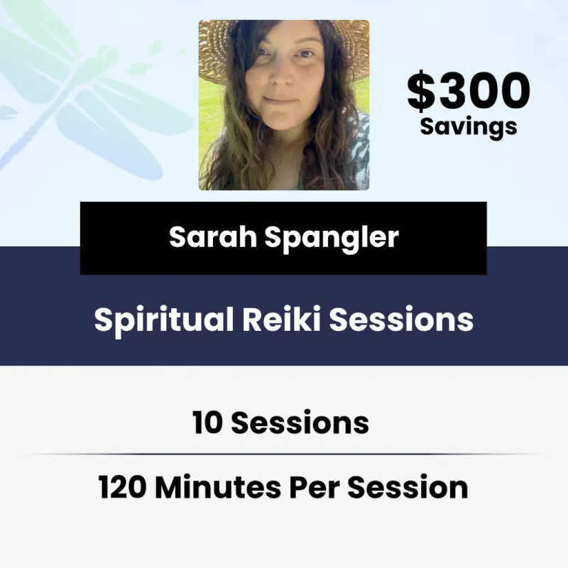 10 x 120-Minute Spiritual Reiki & Energy Healing Sessions with Sarah Spangler