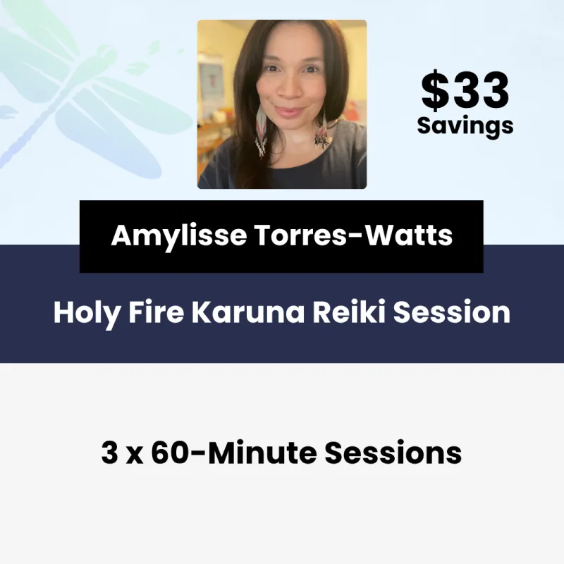 3 x Holy Fire® Karuna Reiki® Sessions With Amylisse Torres-Watts