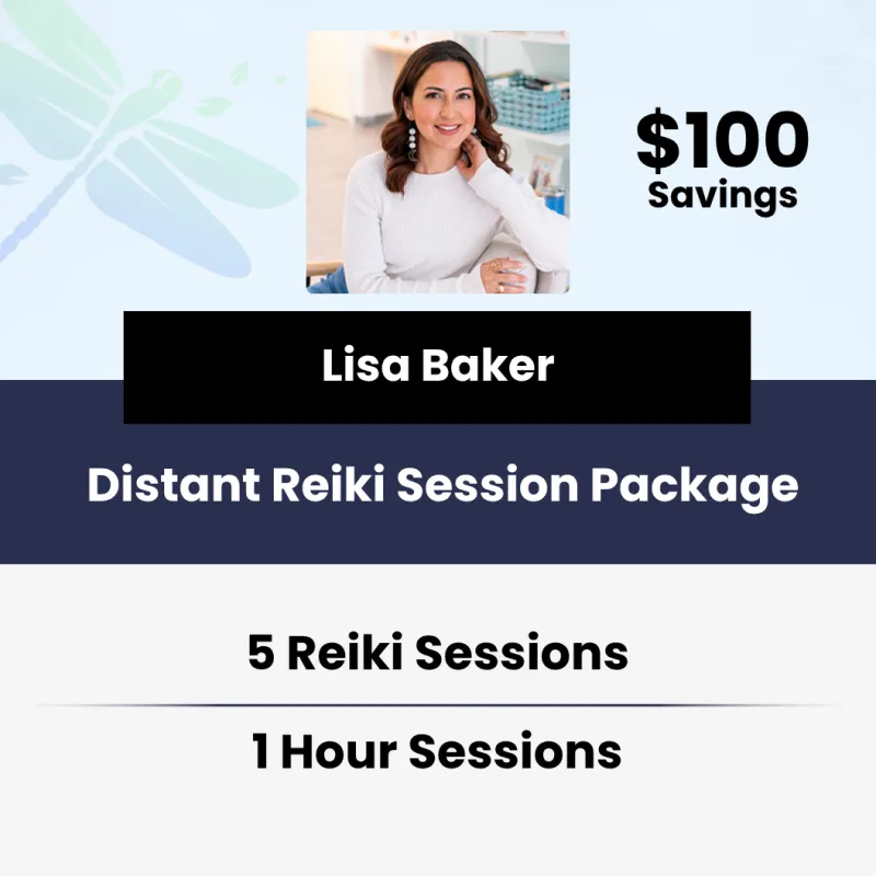 5 x 60-Minute Distance Reiki Sessions with Lisa Baker