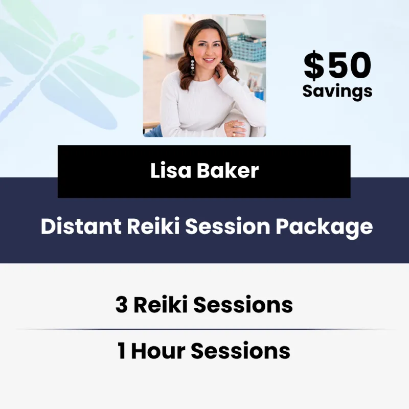 3 x 60-Minute Distance Reiki Sessions with Lisa Baker