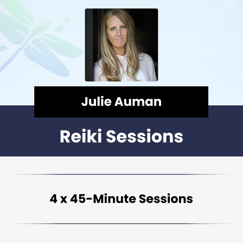 45-Minute Individual Reiki Session x4 with Julie Auman