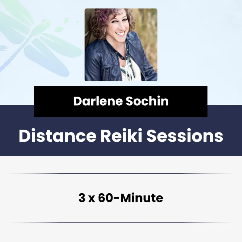 3 x 60-Minute Distance Reiki Sessions (via Zoom)  With Darlene Sochin