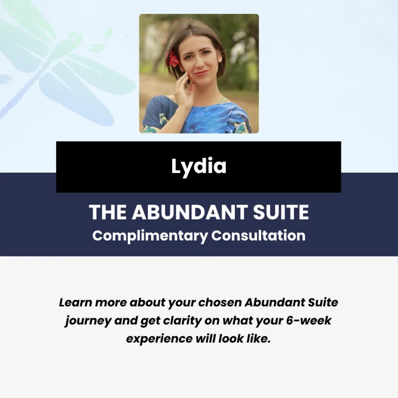 The Abundant Suite Complimentary 20-Minute Consultation with Lydia Keeney