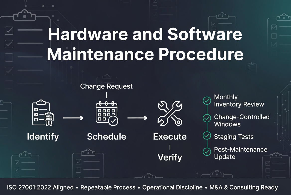 Hardware and Software Maintenance Procedure