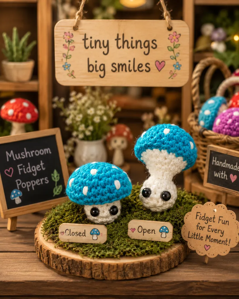 Mushroom Fidget Popper