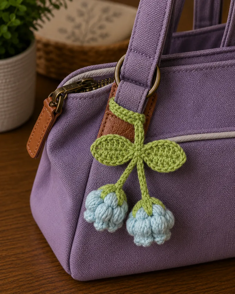 Lilly of the Valley Bag Charm