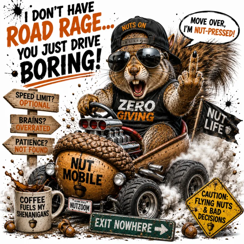 Squirrel Road Rage T-Shirt
