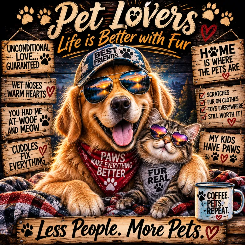 Pet Lovers Happy Dog T-Shirt