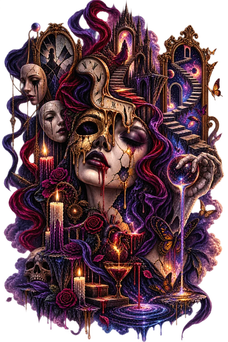 Copy of Gothic Stairs T-ShirtGothic Where To T-Shirt
