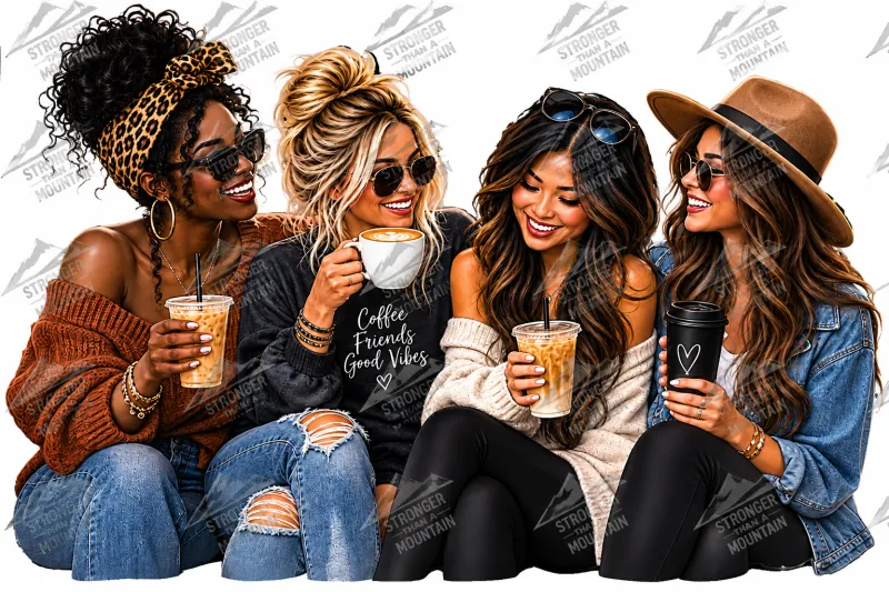 Coffee With Friends - Digital Image File