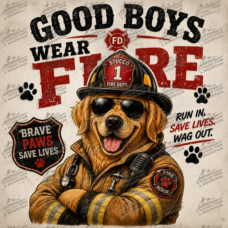 Good Boys Wear Fire - Ready-to-Press DTF Transfer