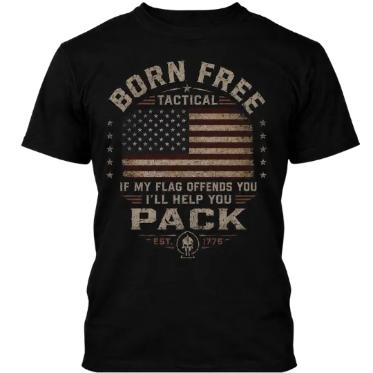 If My Flag Offends You, I'll Help You - T-shirt