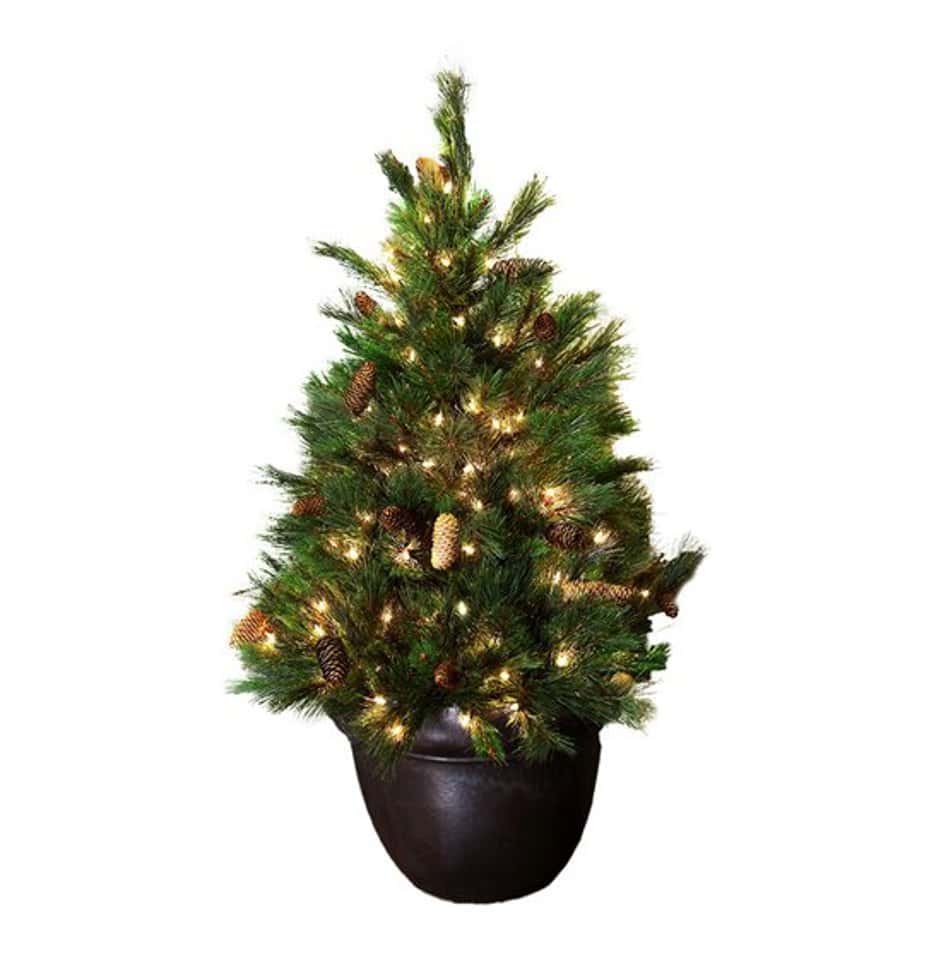 48" Staked Tree Warm White Noble