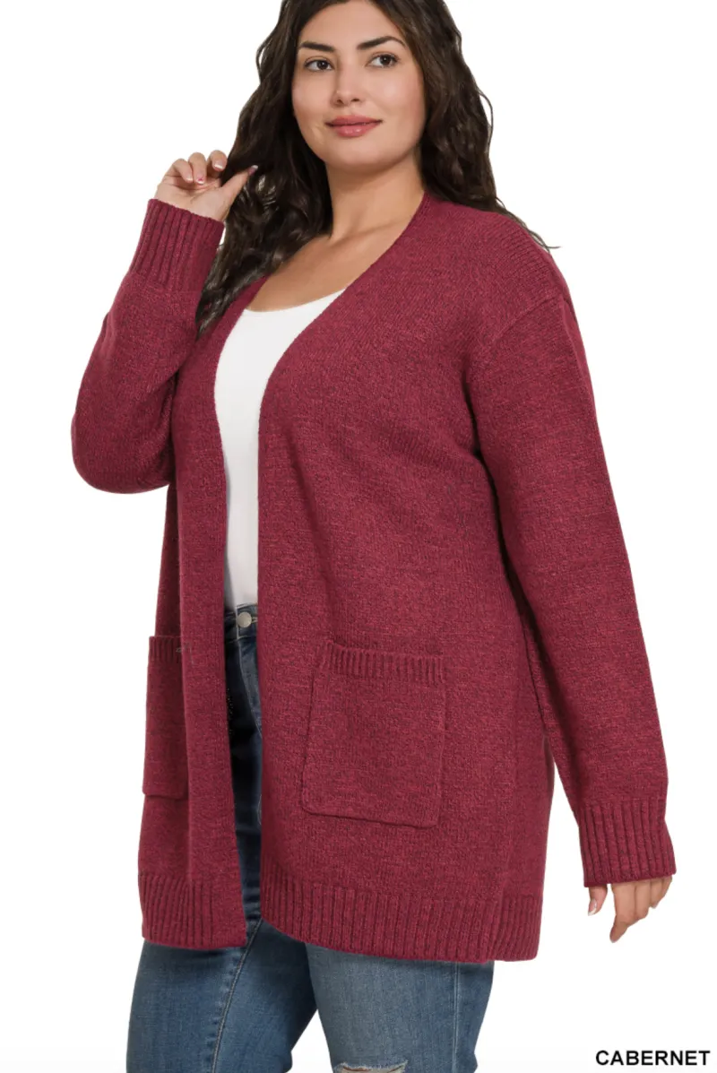 Cozy Comfort Open Front Sweater Cardigan