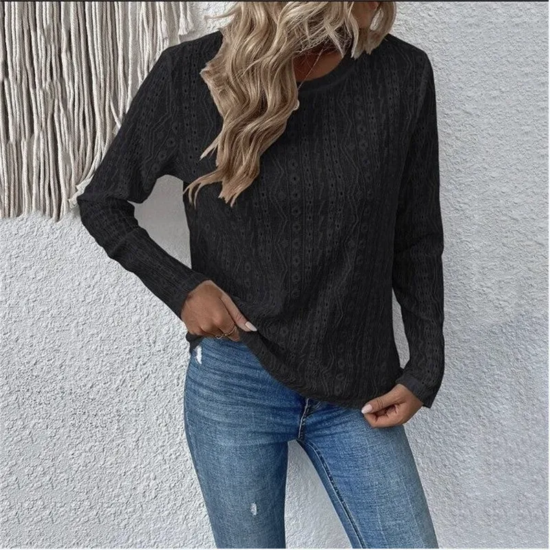 Hollow Long Sleeve Shirt