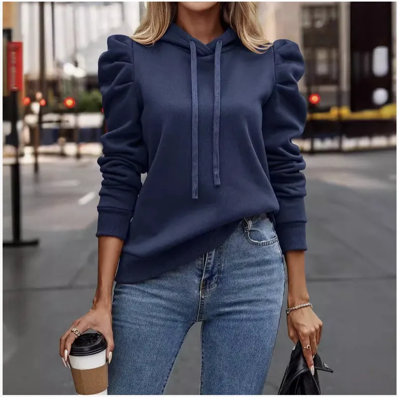 Puff Sleeve Statement Hoodie
