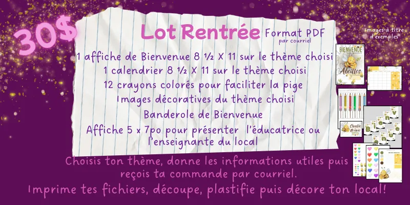 Lot Rentrée