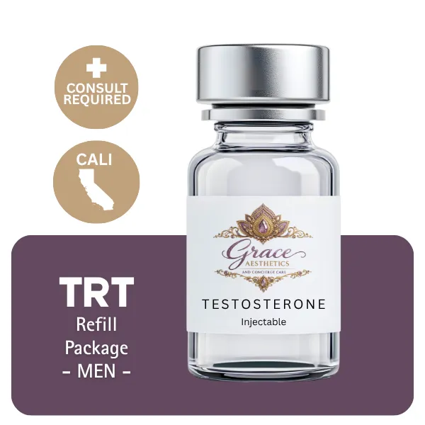 TRT CALI  Men's Refill Package 60 days (Cypionate 200mg/mL 10mL + Anastrozole 24×1mg)