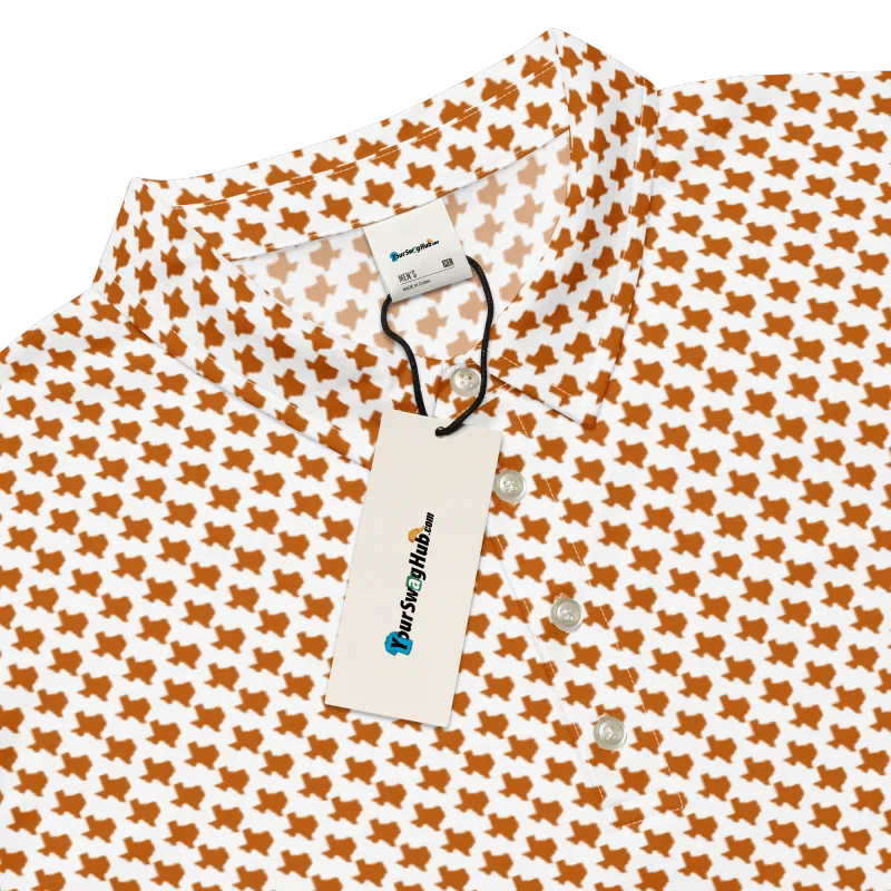 Men’s Slim Fit Texas Polo in Burnt Orange