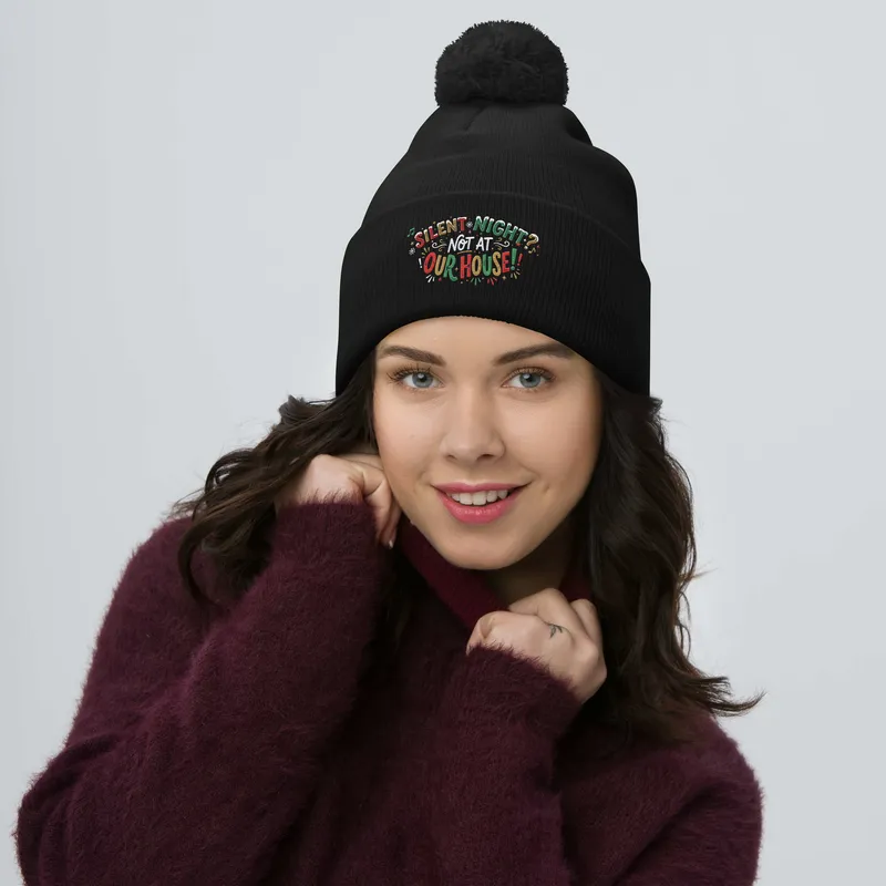 Silent Night Pom-Pom Beanie