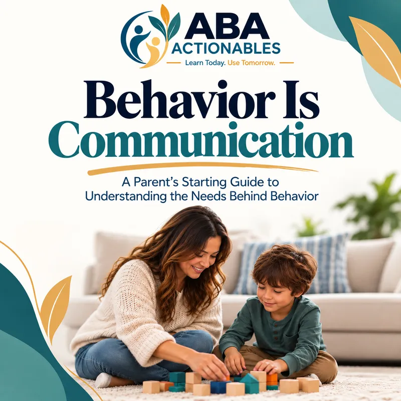 Behavior Is Communication: A Parent's Starting Guide