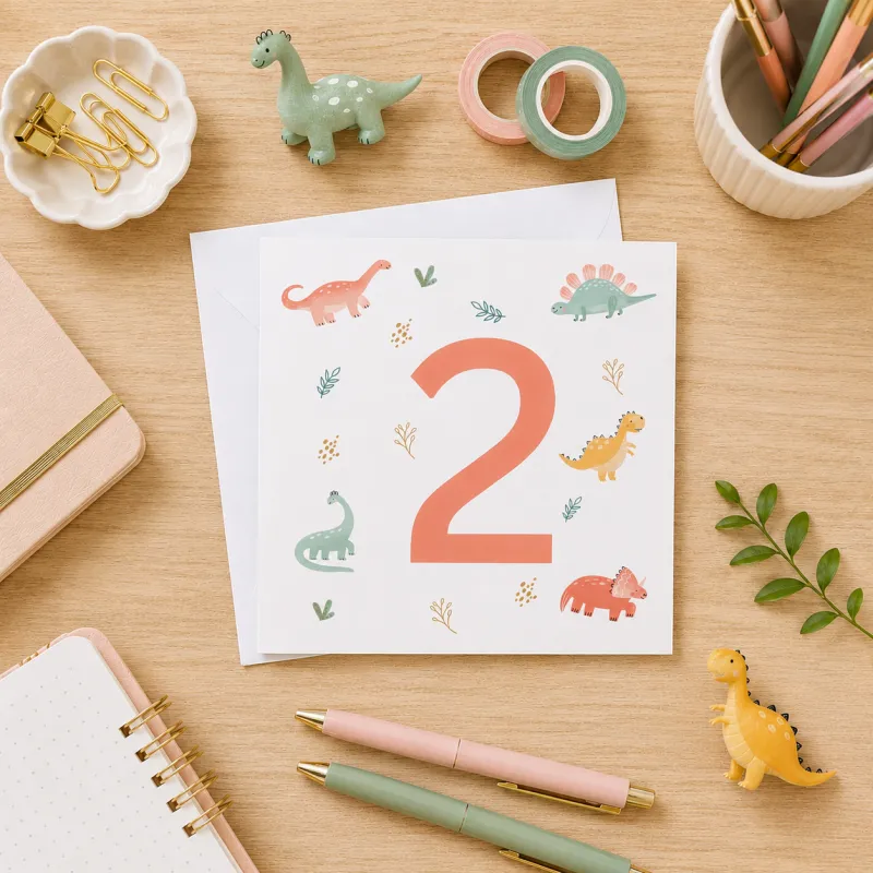 Greeting Card - Dinosaur Birthday 2