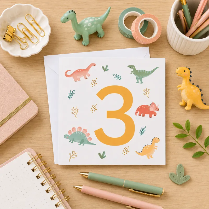 Greeting Card - Dinosaur Birthday 3