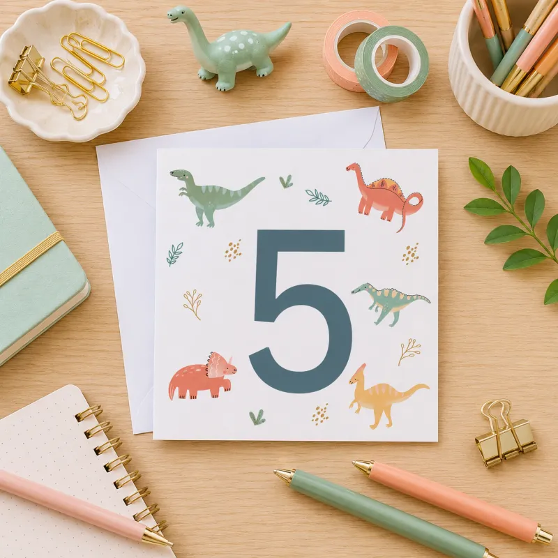 Greeting Card - Dinosaur Birthday 5