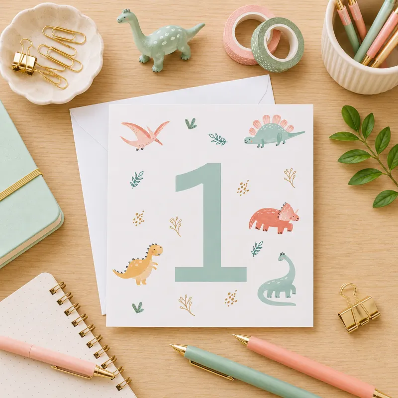 Greeting Card - Dinosaur Birthday 1