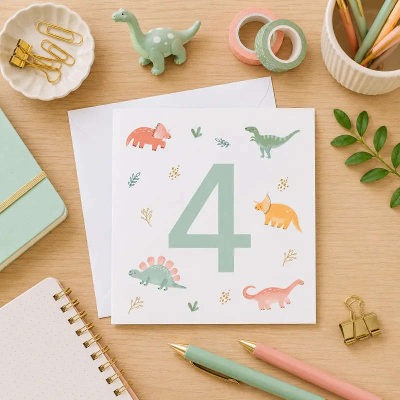 Greeting Card - Dinosaur Birthday 4