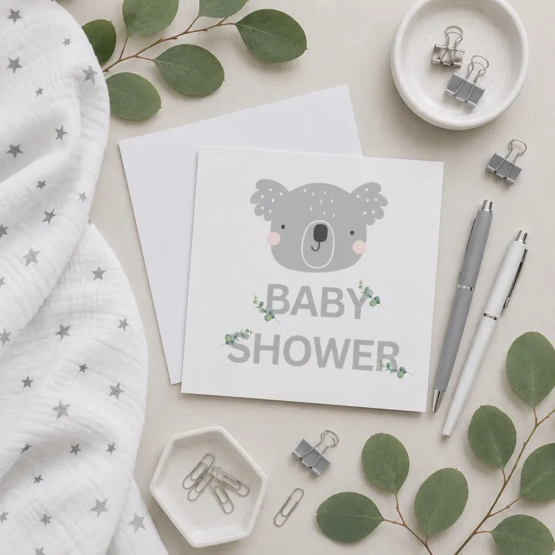 Greeting Card - Baby Shower Koala